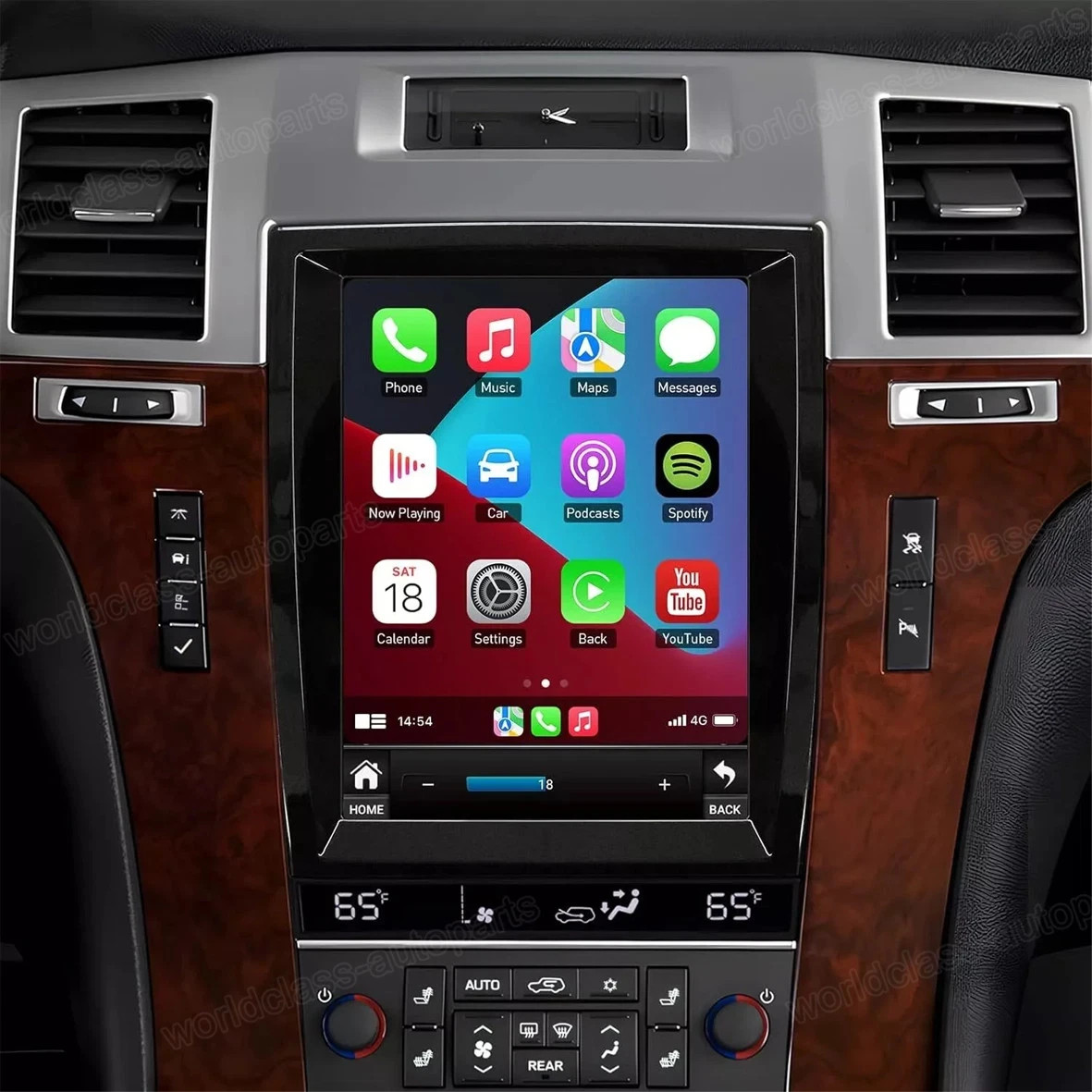 32G CarPlay Android 14 For Cadillac Escalade 2007-2014 Car Stereo Radio GPS Navi