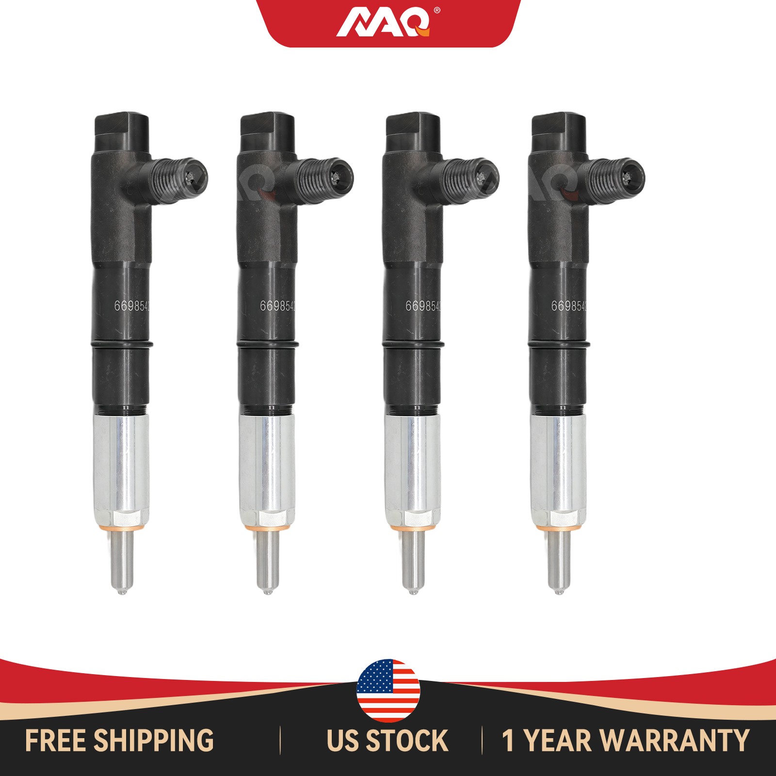 For Kubota SVL90 SVL90C Fuel Injector Set of 4 V3800 V3800-DI-T Engine New