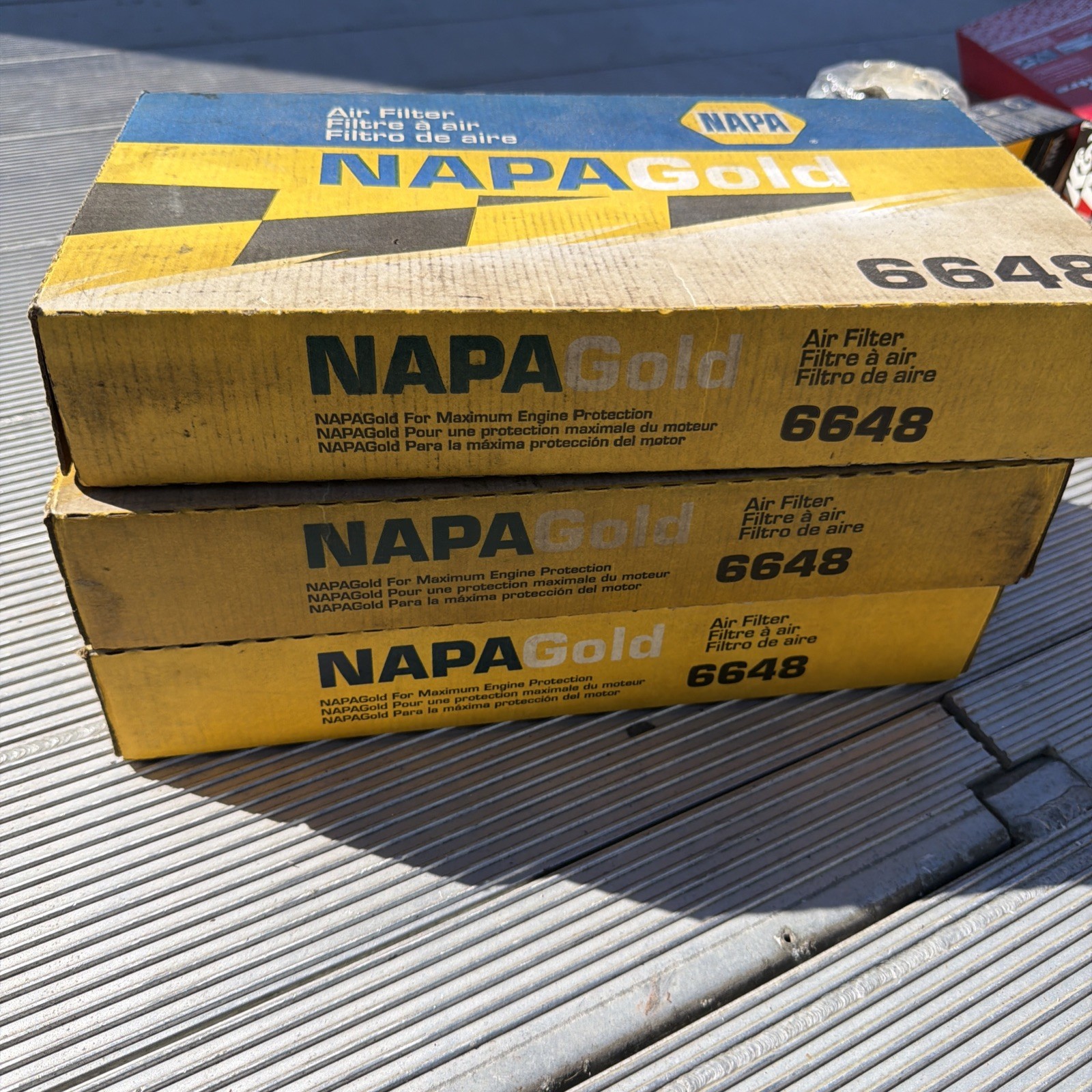 Napa Gold  6648  AIR FILTER lot of 3 new in box 