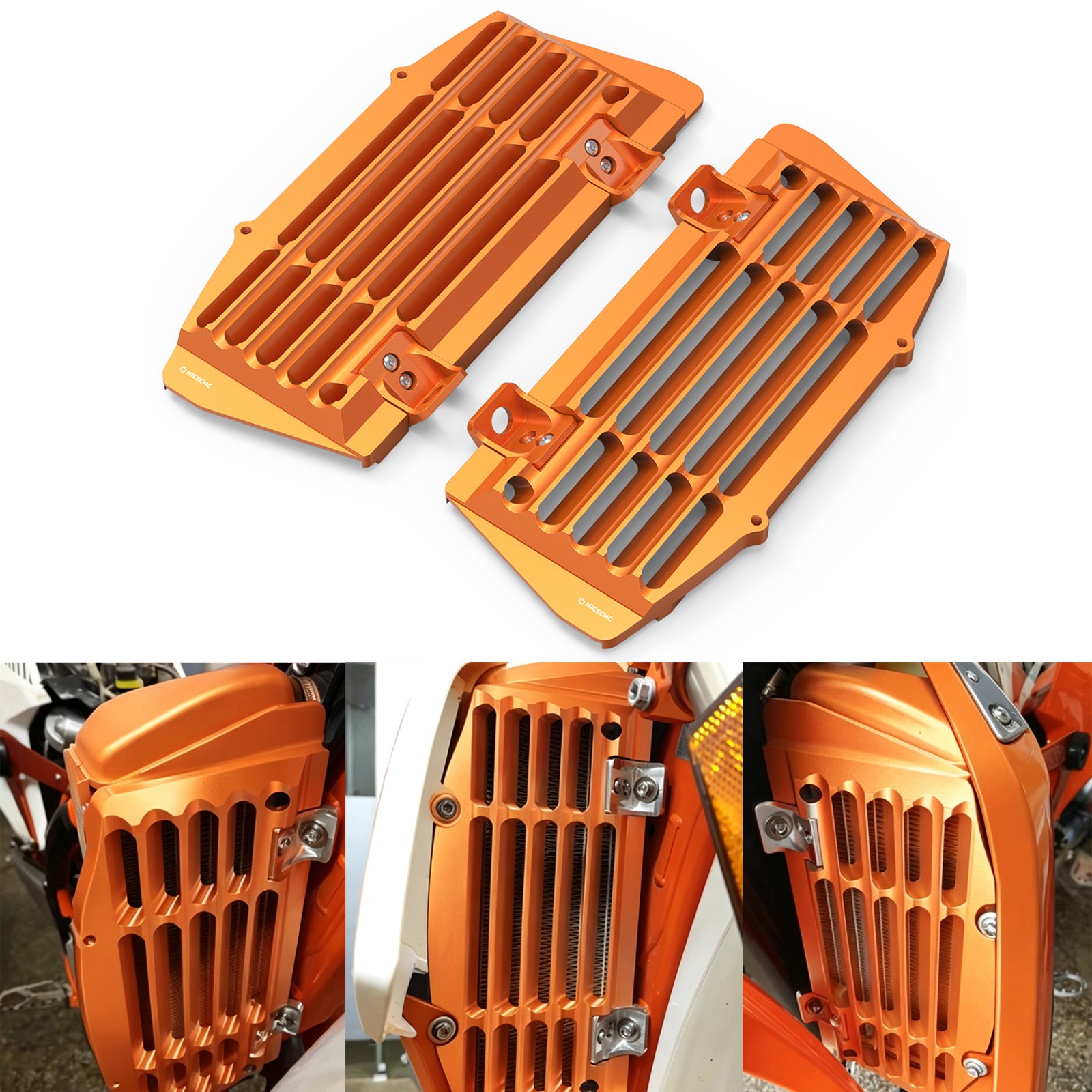 NICECNC Radiator Guards For KTM 300 XCW XC-W TPI Six Days 500 EXC-F 2017-2023
