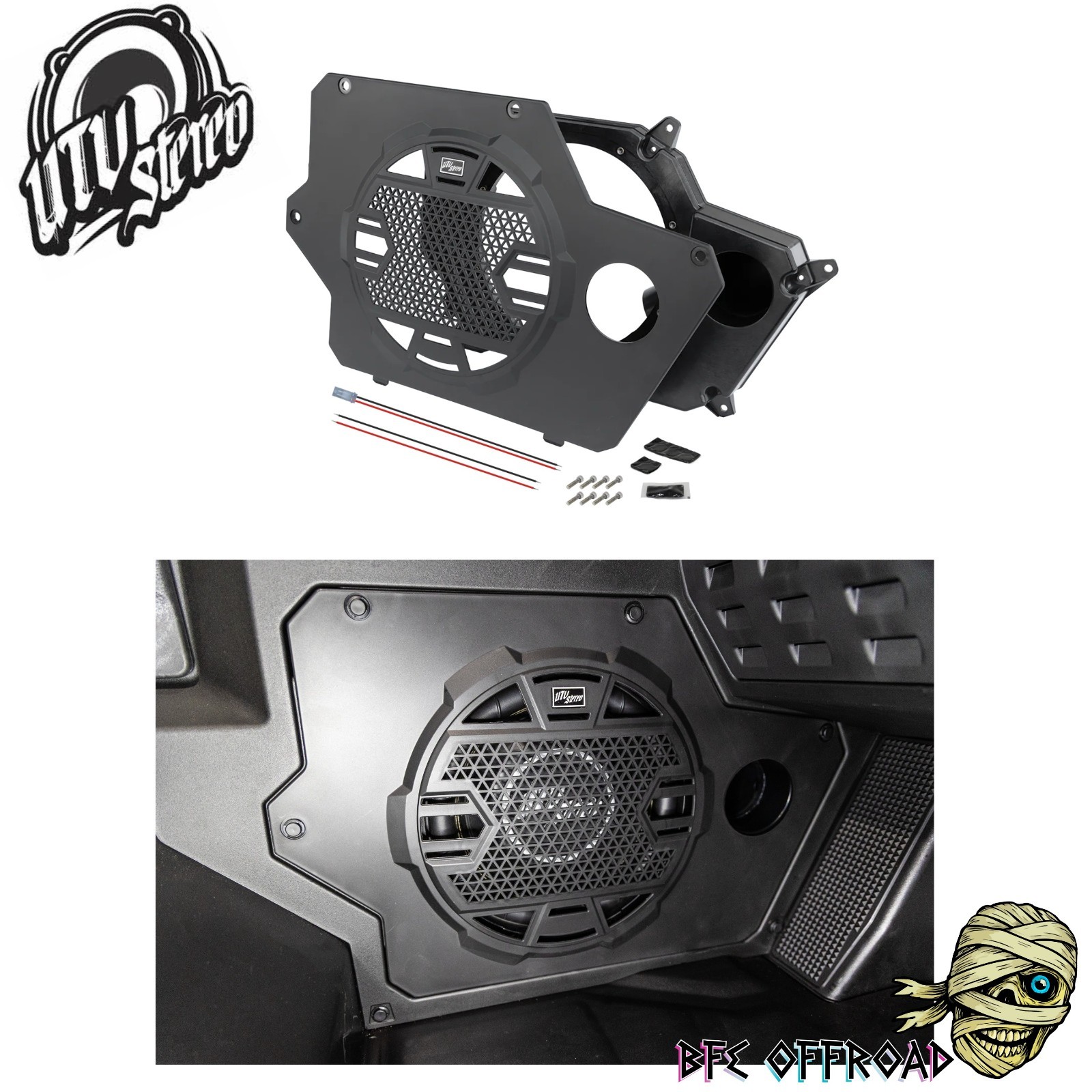 UTV Stereo 2024+ Polaris Xpedition ADV XP Sub Woofer Enclosure Port Kit V2