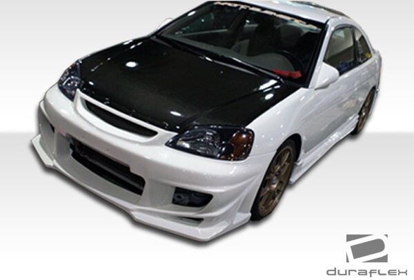 Duraflex FITS 2004-2005 Honda Civic 2DR Bomber Body Kit - 4 Piece