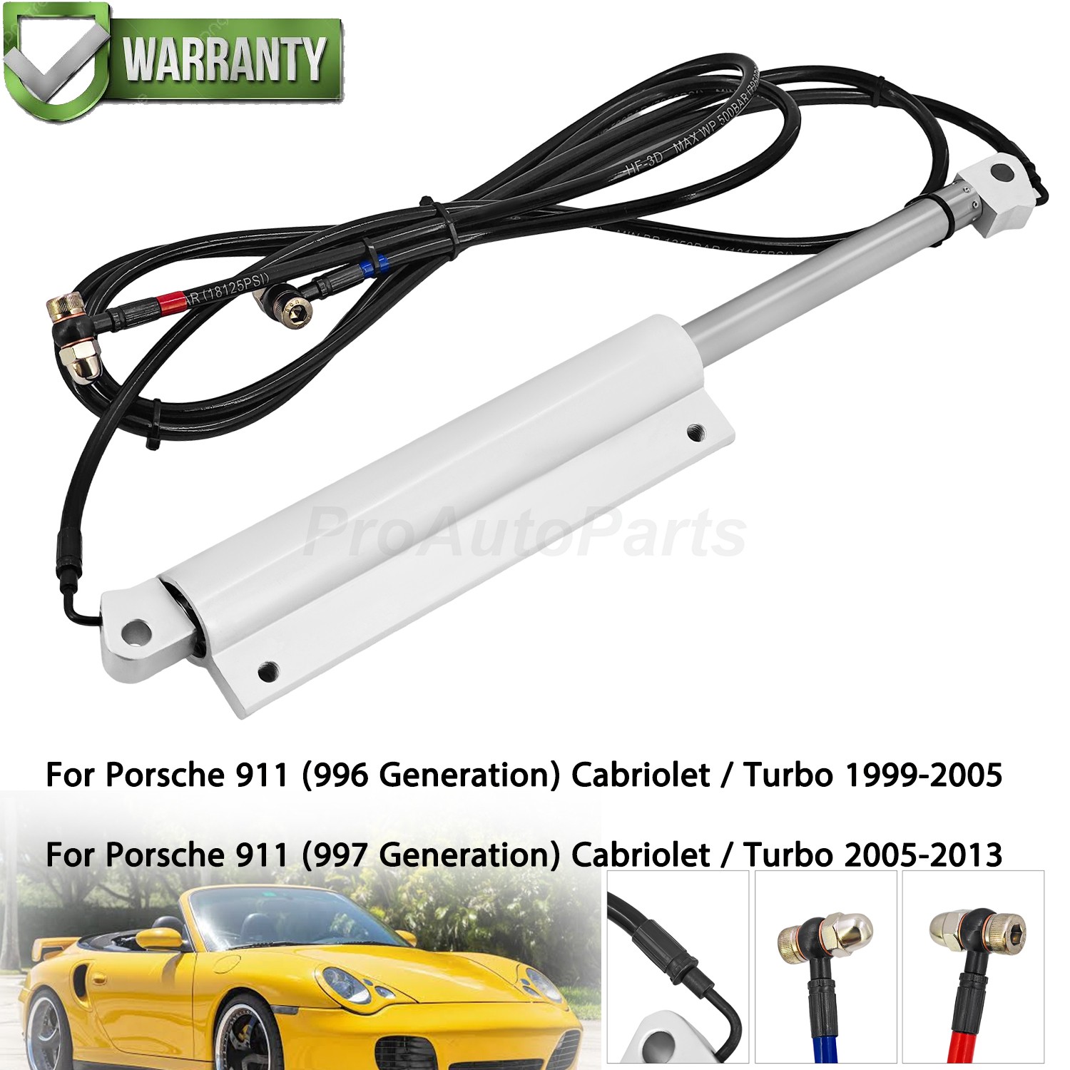 Convertible Top Hydraulic Cylinder For Porsche 911 996 997 1999-2013 Cabriolet Convertible Top Hydraulic Cylinder For Porsche 911 996 997 1999-2013 Cabriolet