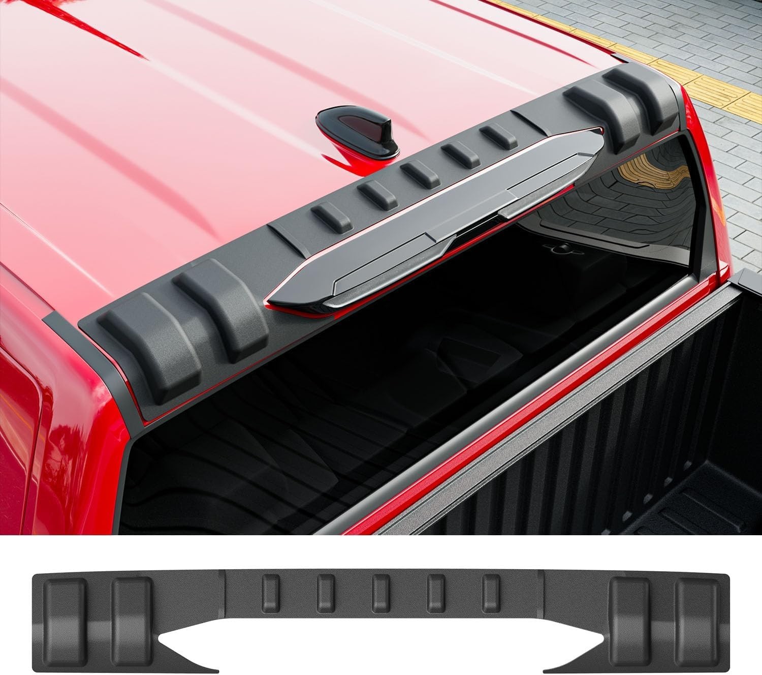 For 2022-2025 Toyota Tundra Rear Roof Protector Truck Cab Roof Protector Spoiler For 2022-2025 Toyota Tundra Rear Roof Protector Truck Cab Roof Protector Spoiler