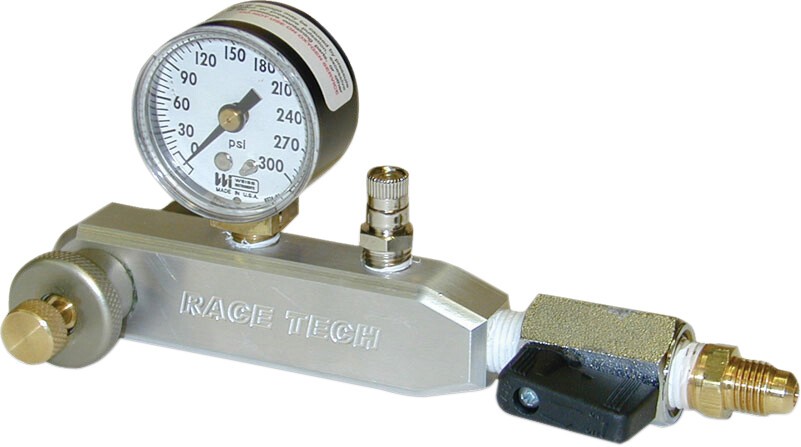 Race Tech Shock Nitrogen Gauge 0-300 PSI TSNG 02