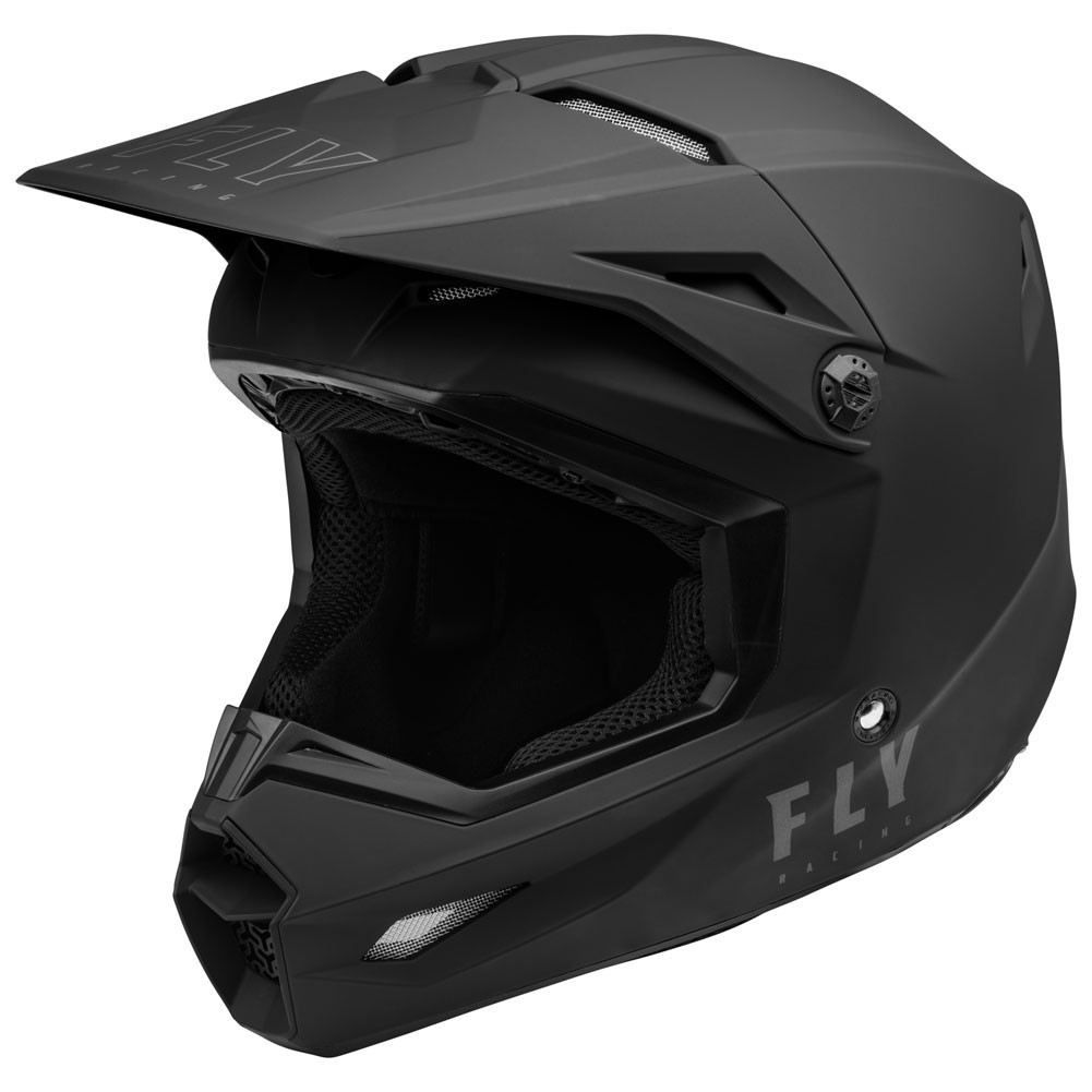 Fly Racing Kinetic Lite Helmet Solid Matte Black Medium 73-3473M - DOT Approved