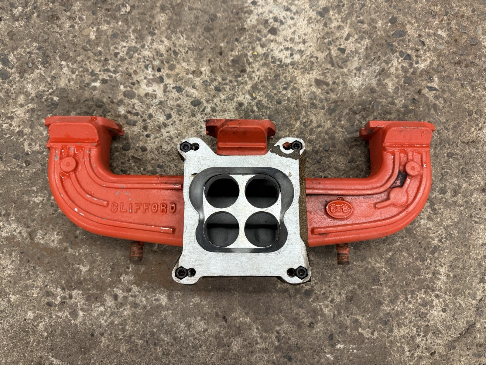 Clifford 6=8 Ram Flow Aluminum Intake Chevy 194 230 250 292