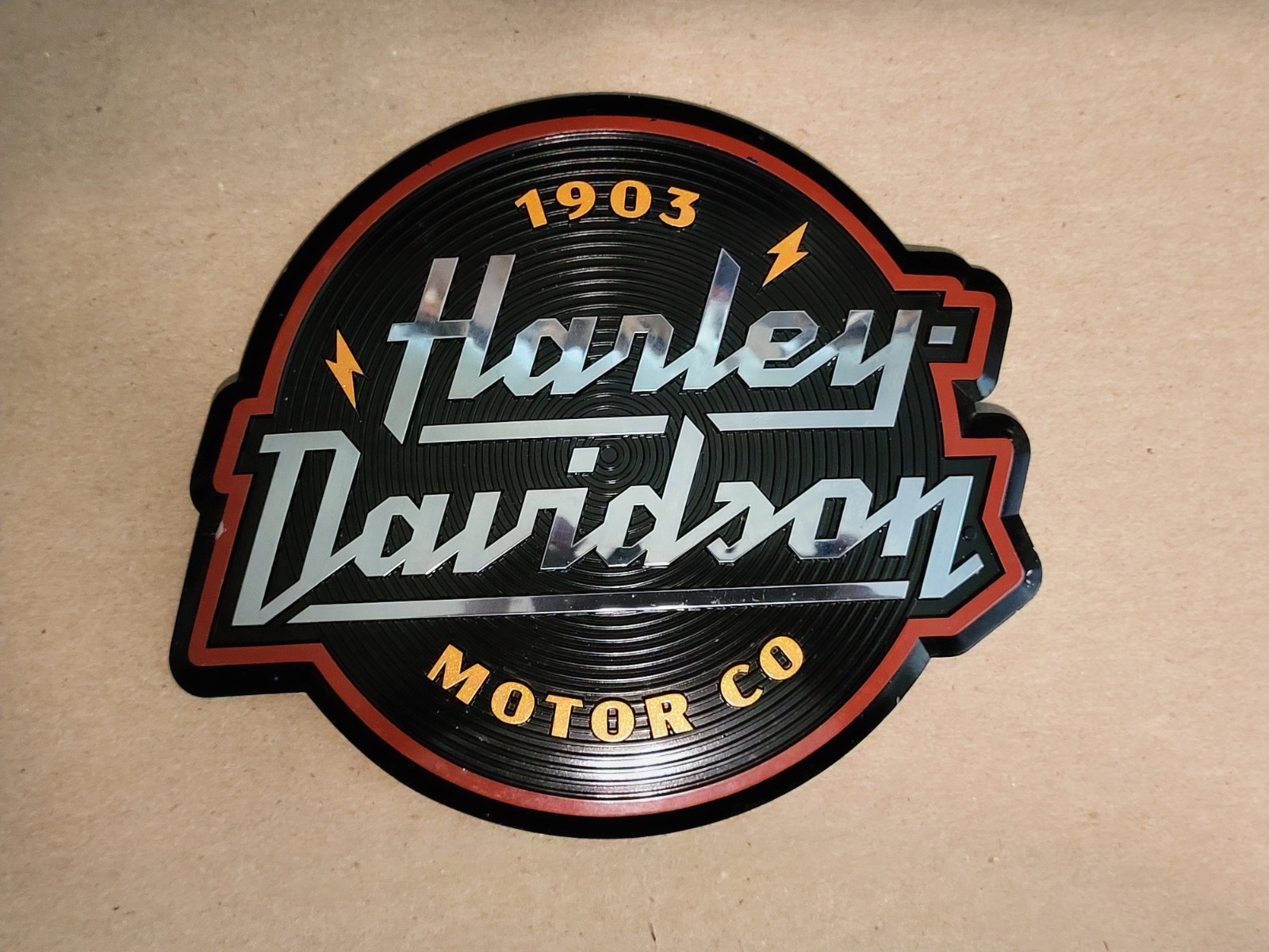 HD Harley Davidson Touring Fuel Gas Tank  Emblem Badge  (1) Pre-Owned OEM