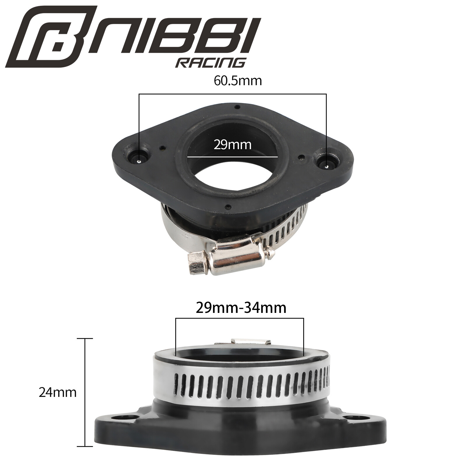 NIBBI 60mm Flange Adapter Manifold 35mm Spigot M-VM28-200K VM24 VM26 TM28 Carb