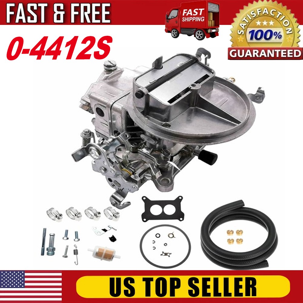 0-4412S Replace for Holley 2 Barrel Carburetor 500 CFM w/ Manual Choke Gasoline