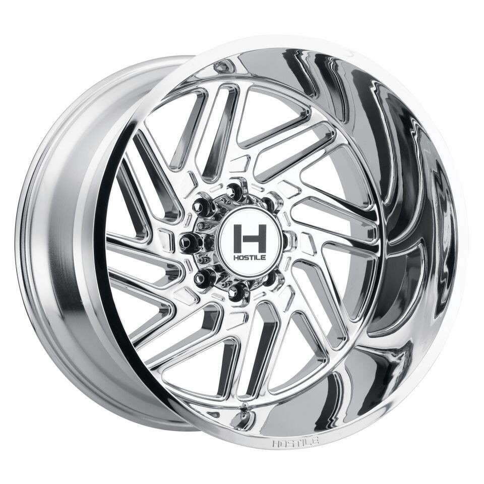 20x12 Hostile H116 Jigsaw Armor Plated (Chrome) Wheel 8x170 (-44mm)
