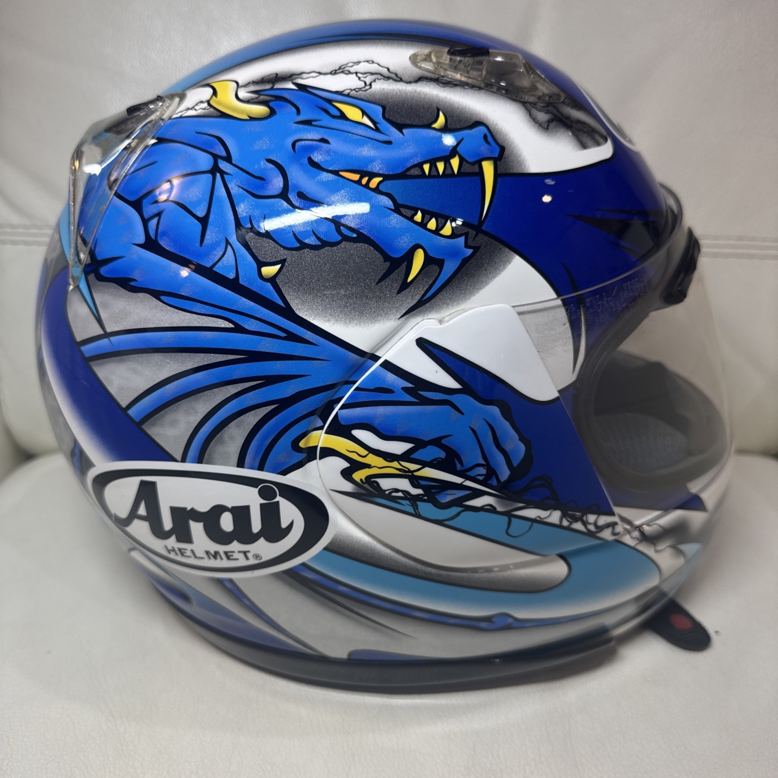 Arai Quantum/F Helmet Sz XS Rare Limited Edition Dragon 🐉 SEE PHOTOS