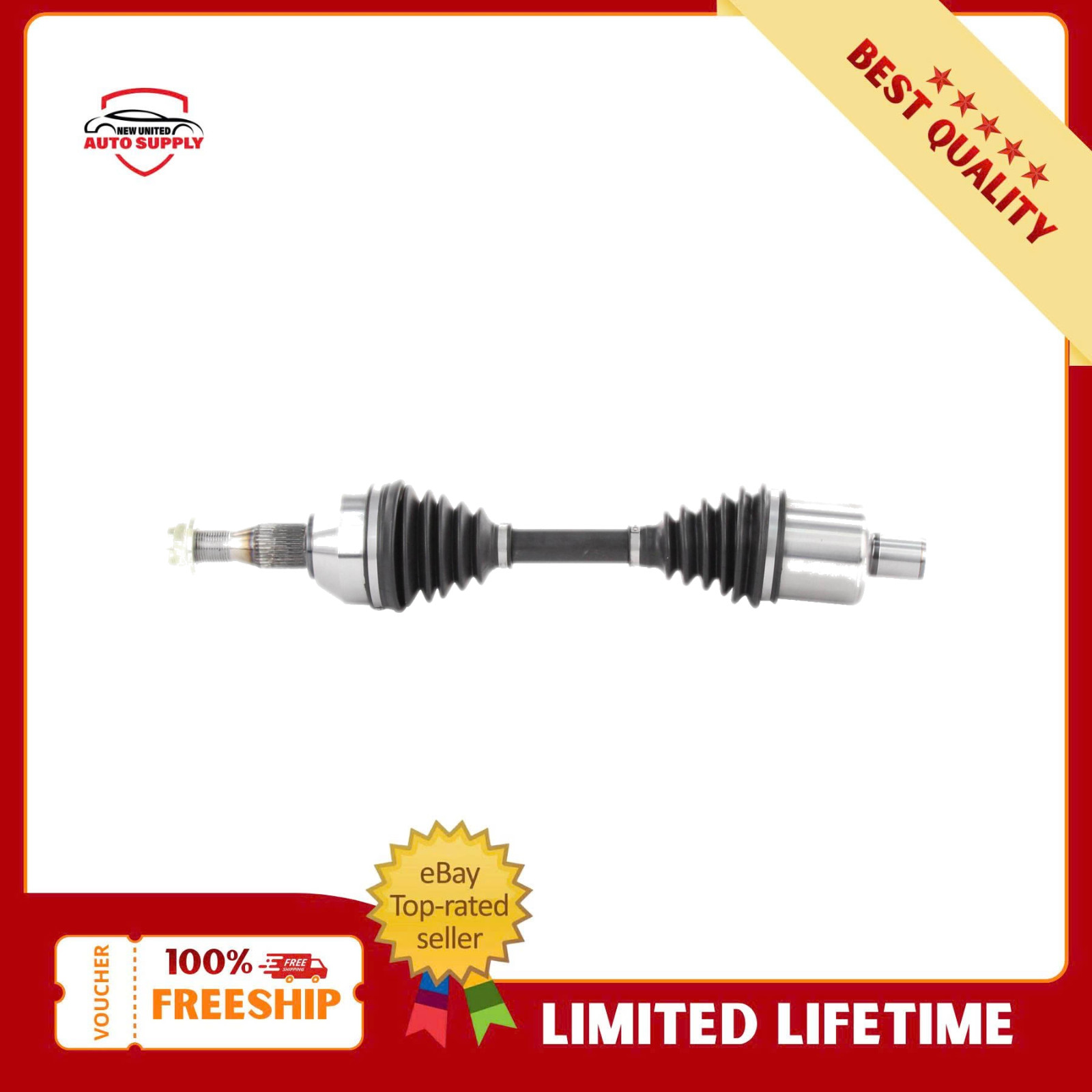NCV10225 Front Left CV Axle Assembly fits 2005-2009 Buick LaCrosse Terraza Relay