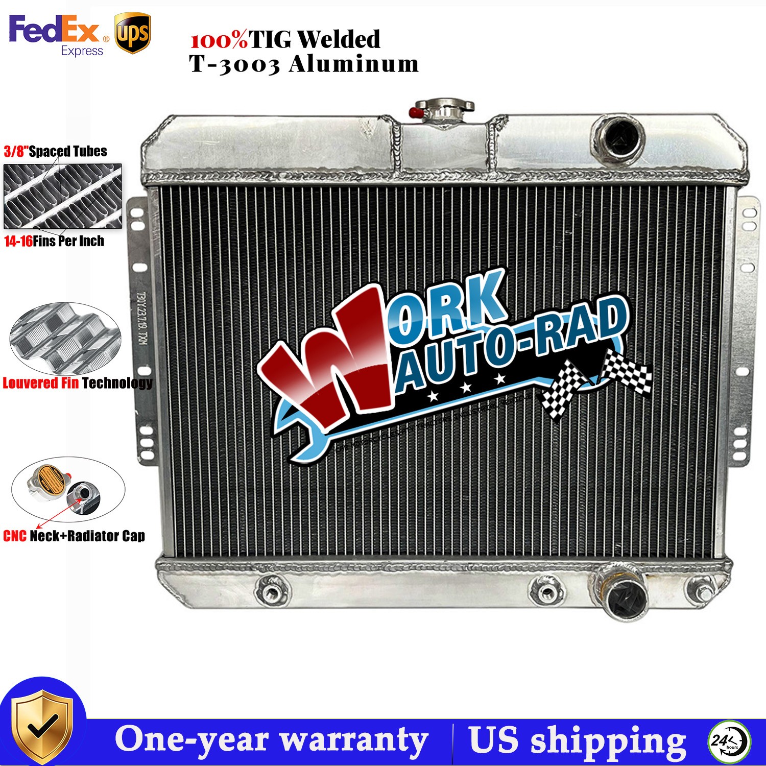 Aluminum Radiator For 1959-1963 Chevy Impala;1960-1965 Bel Air Biscayne Chevelle Aluminum Radiator For 1959-1963 Chevy Impala;1960-1965 Bel Air Biscayne Chevelle