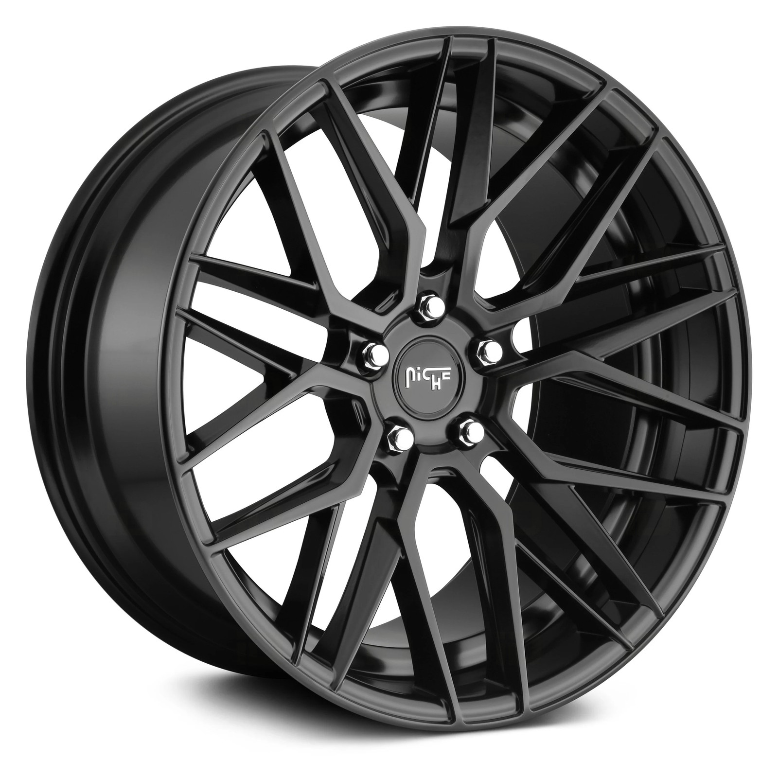 Niche M190 GAMMA Wheel 18x8 (40, 5x114.3, 72.56) Black Single Rim