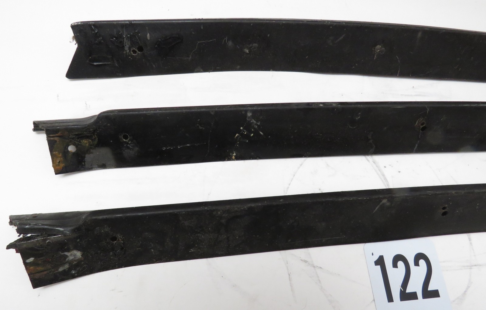 * 77-82 Corvette  Lot of 4pc Windshield Pillar Vertical Stainless Moldings