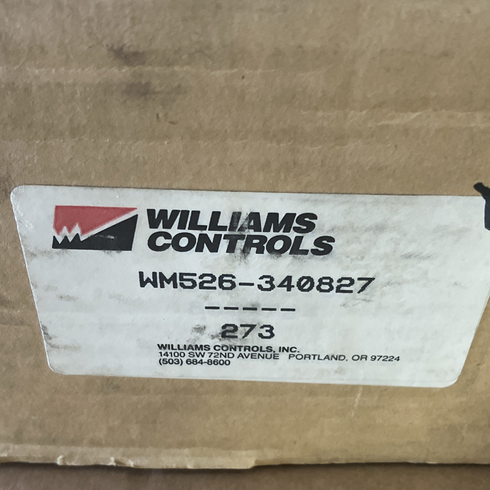 Williams Controls 340827 Throttle Pedal