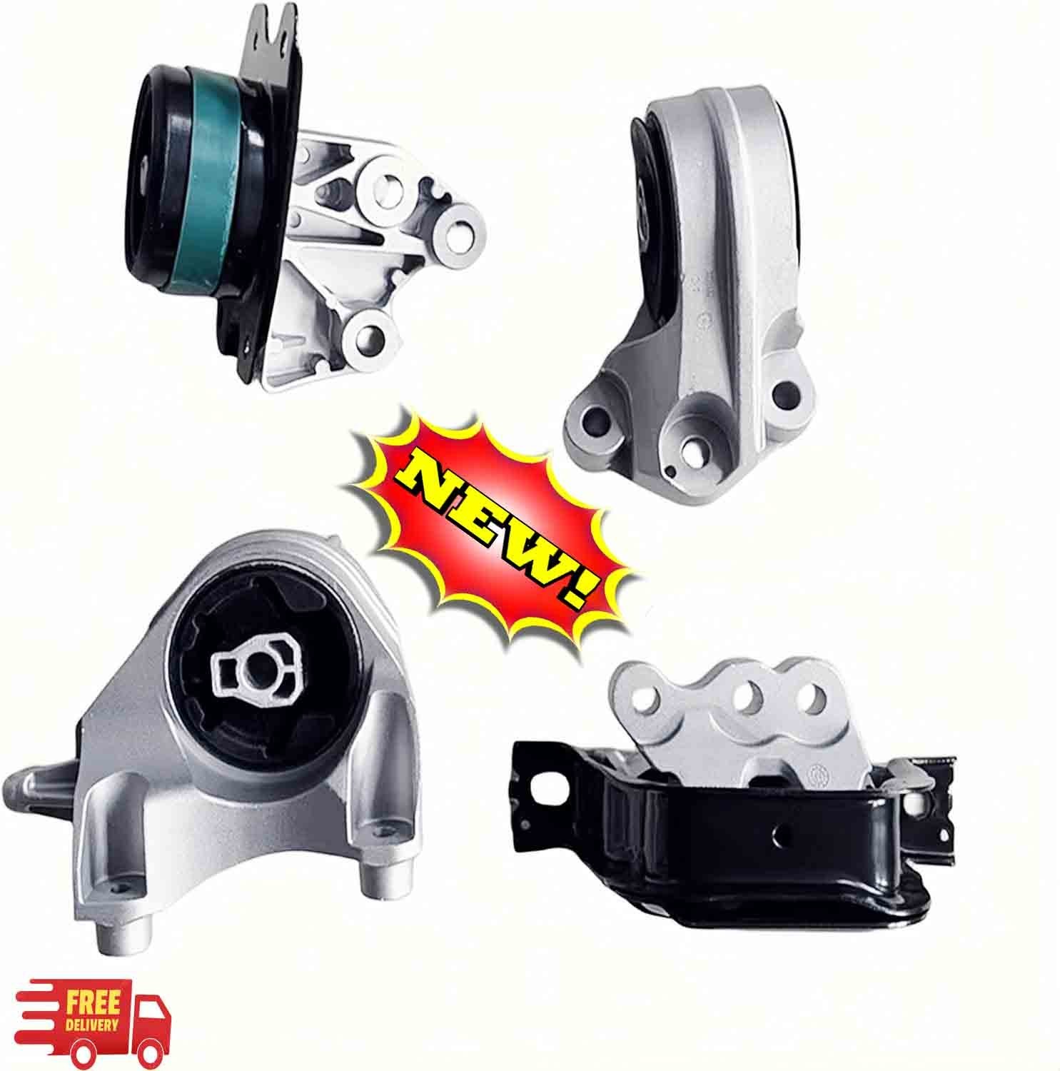 Juego completo de 4 soportes de motor y transmisión | Compatible con Equinox/Ter