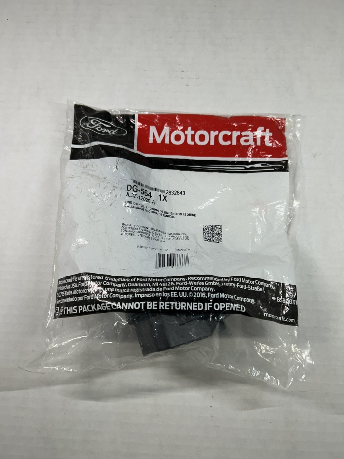 Motorcraft DG-564 Ignition Coil Ford F-150 Explorer Transit JL3Z-12029-A OEM
