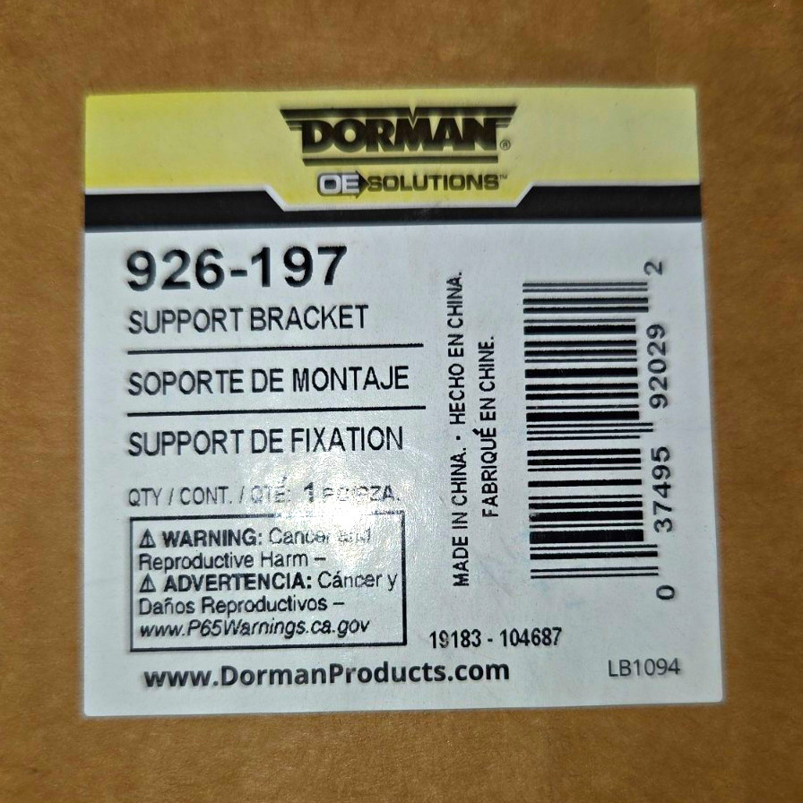 The Dorman 926-197 CV Axle Shaft Support Bearing Bracket