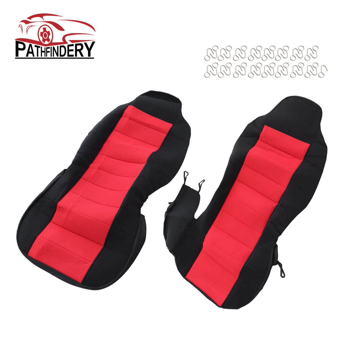2PC Front Car Seat Cover Replacement For Ford Ranger 2004-2012 60/40 Highback 