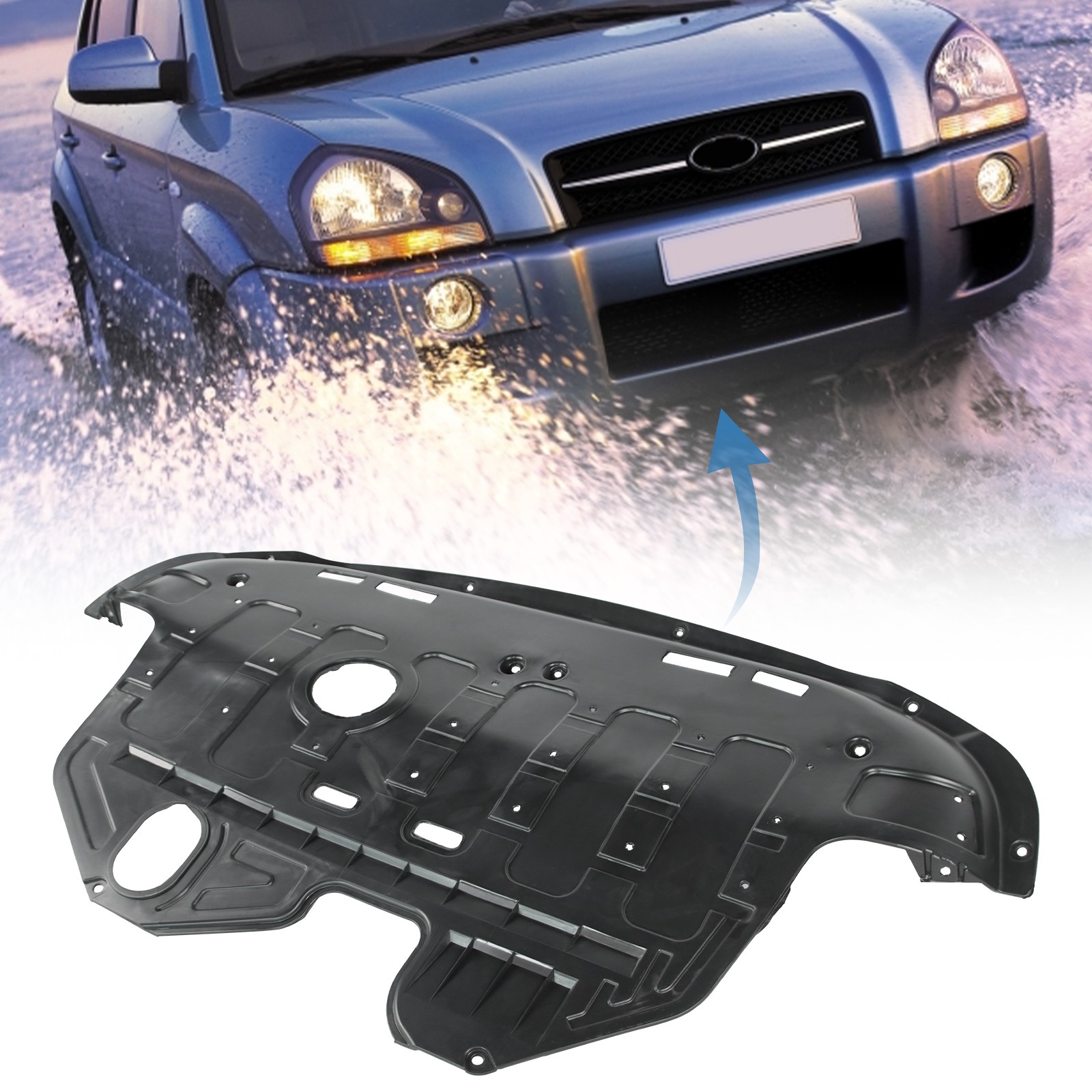 Undercar Shield Engine Splash Shield Plastic For 2010-2013 Hyundai Tucson