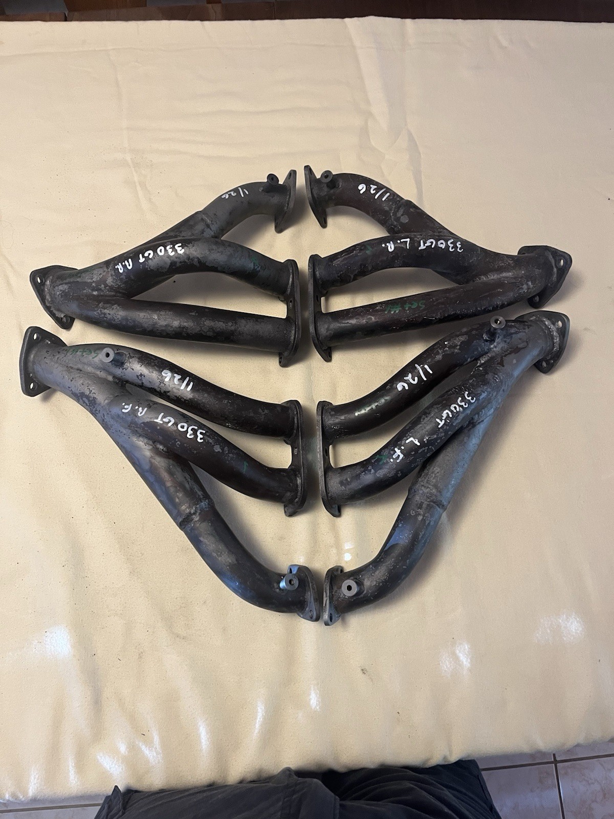 Exhaust Header Set For 1966 Ferrari 330 GT 2+2