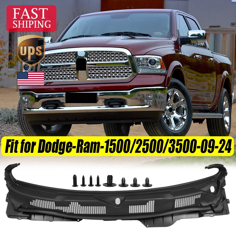 Fits 2009-2024 Dodge Ram 1500 2500 55112305AB Front Wiper Cowl Windshield Panel