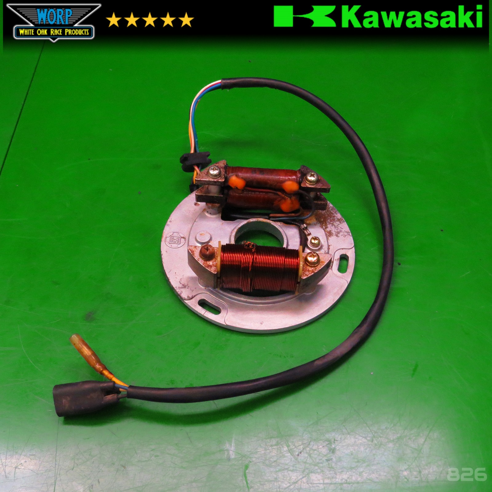 1980 KAWASAKI KDX400 STATOR GENERATOR ALTERNATOR MAGNETO OEM 79-80 1980 KAWASAKI KDX400 STATOR GENERATOR ALTERNATOR MAGNETO OEM 79-80