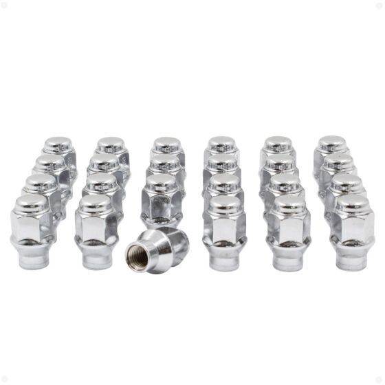 20 Pcs Chrome ET Style Lug Nuts Extended Thread  7/16 Chevy Buick Oldsmobile
