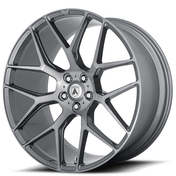 20x9 Asanti Black Wheels ABL-27 Dynasty Titanium Brushed Rims 5x120 ET+35 (1pc)