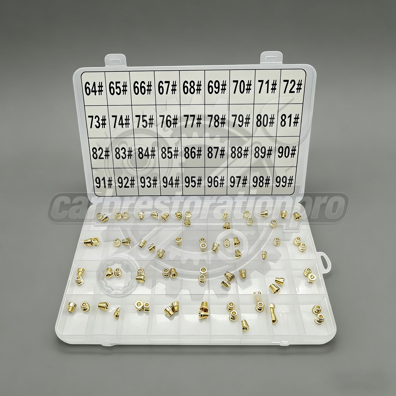 72PCS #64-99 Main Jet Assortment Kit For holley 230 4150/4160 Carb Holley 36-181