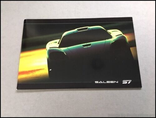 2006 2007 Saleen S7 24-page Original Car Sales Brochure Catalog - Ford 2006 2007 Saleen S7 24-page Original Car Sales Brochure Catalog - Ford