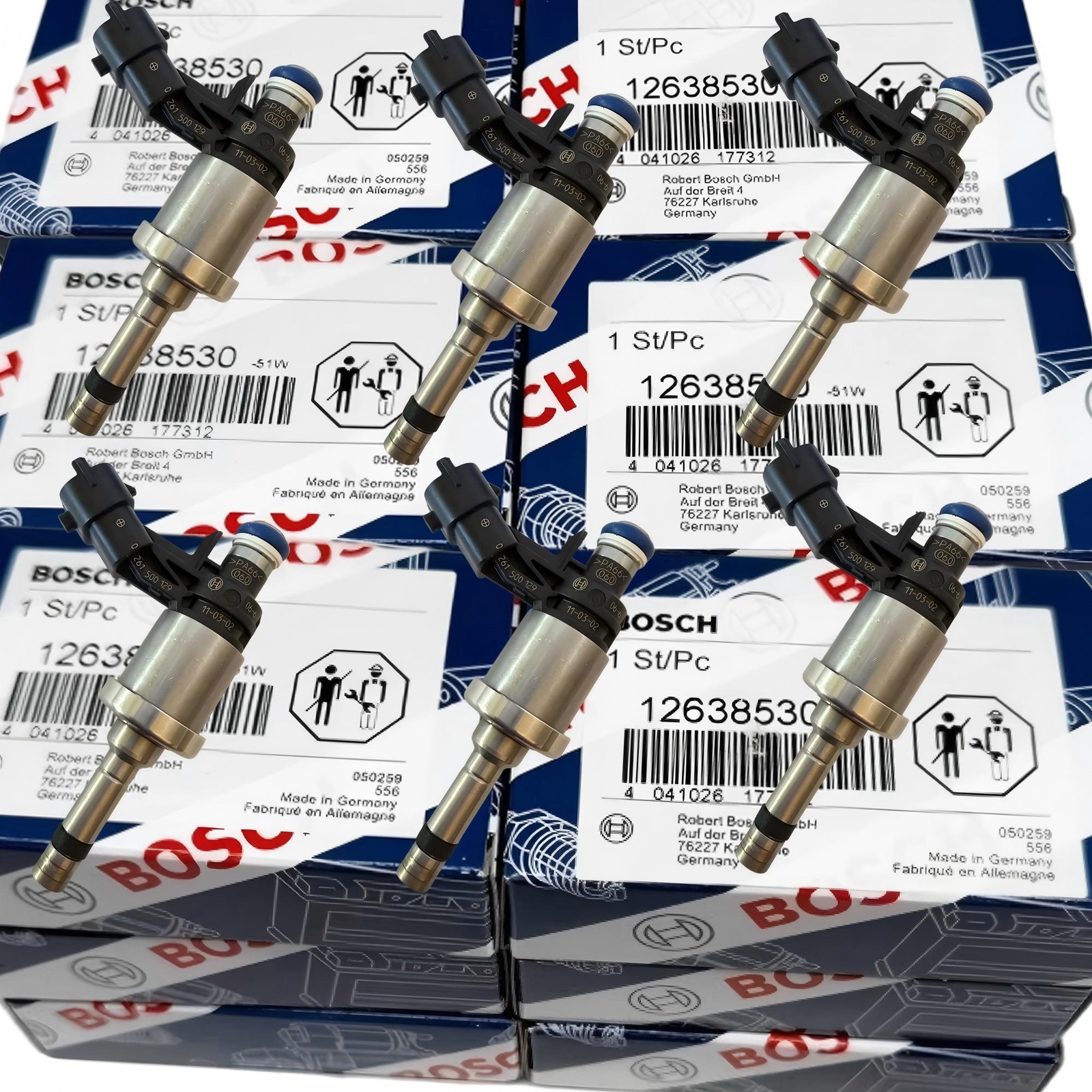6PCS OEM NEW FUEL INJECTORS 12638530 CAMARO TRAVERSE GMC ACADIA CTS STS 3.6L V6