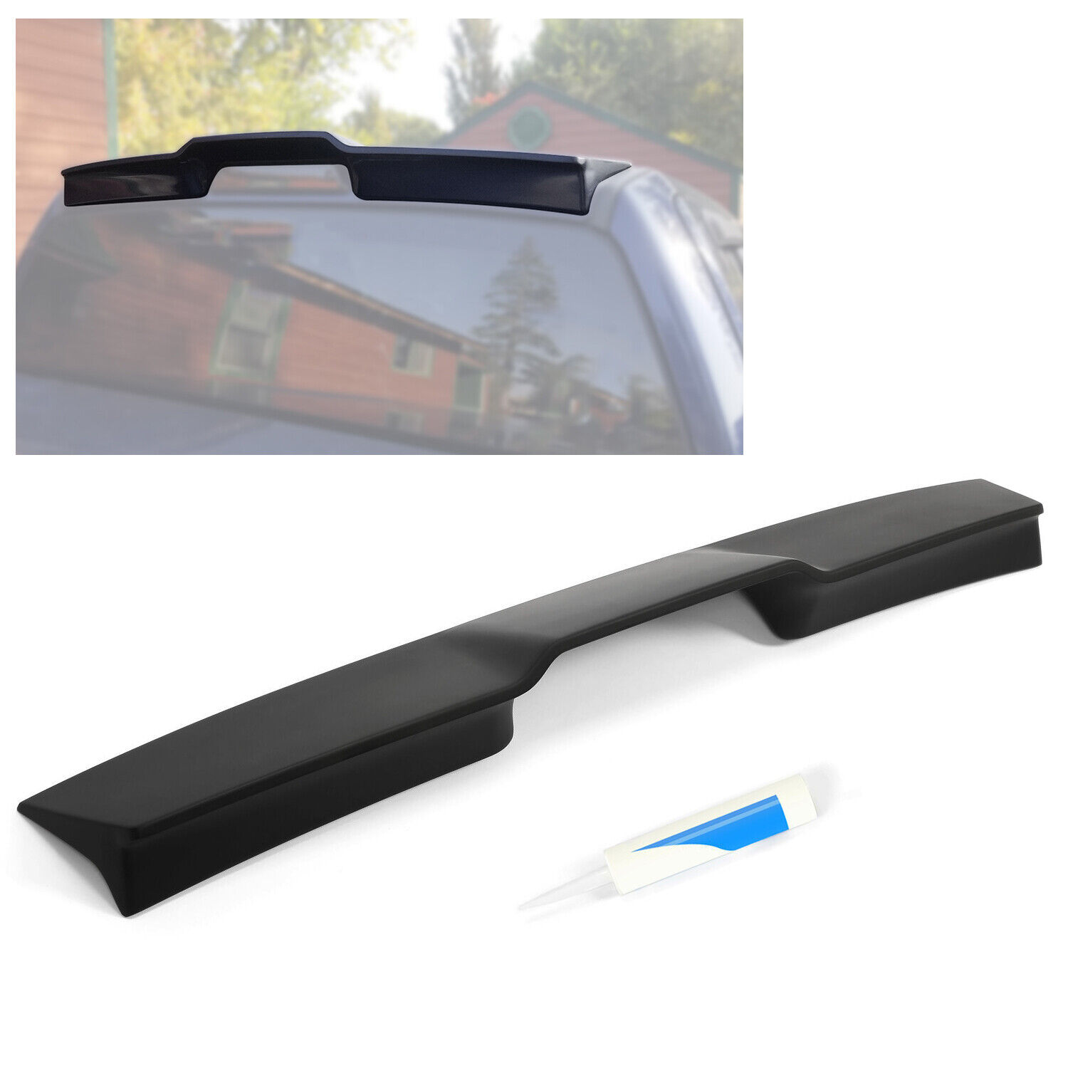For 09-2014 Ford F-150 All Cab Size Matte Black Truck Cab Spoiler Replace 983379