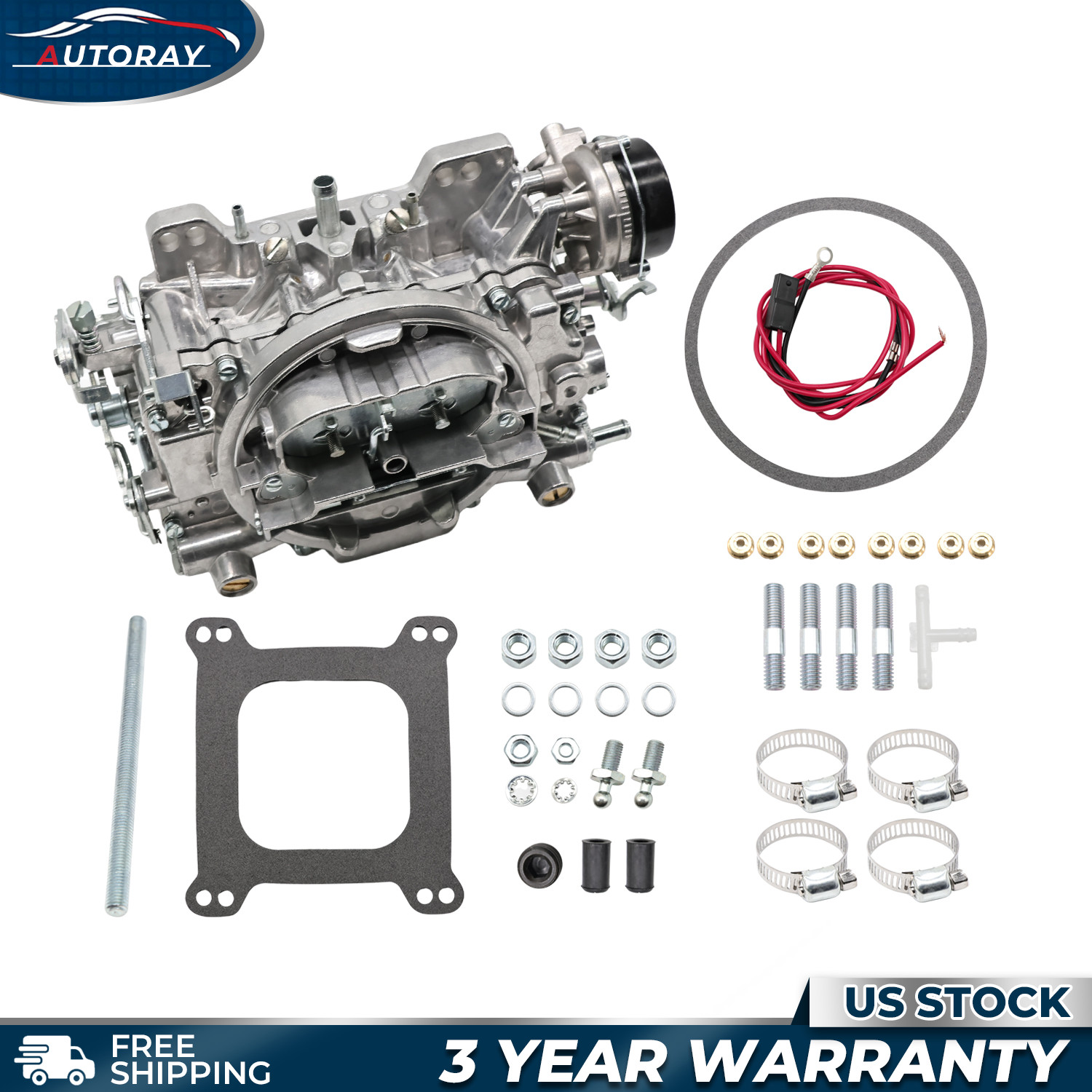 For 1980-87 GMC Edelbrock 1906 AVS2 650 CFM 4 Barrel Carburetor Electric Choke