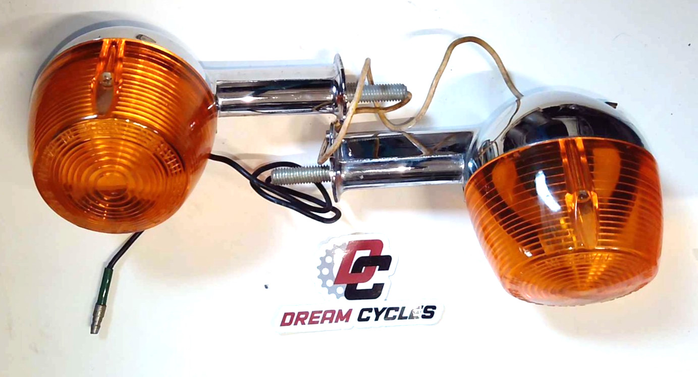 NOS GENUINE Yamaha XS1 XS2 TX650 70-73 Front Turn Signal SET 256-83320-71-93 L&R