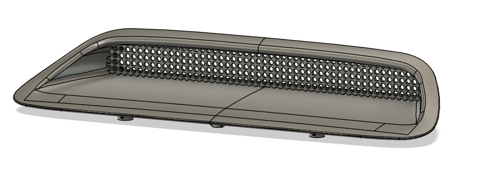 Hood scoop insert for 1996 -2001 Toyota 4runner and 2003-2005 Toyota Rav4
