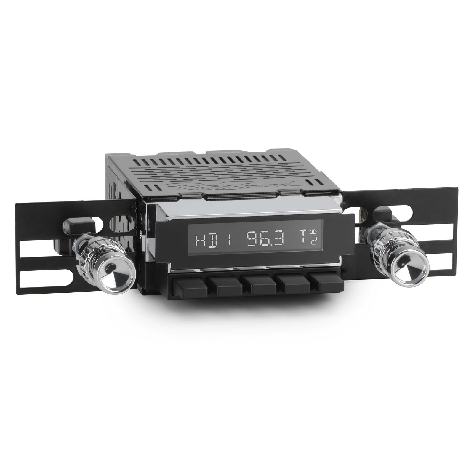 1963-67 Dodge Dart Redondo RS Radio RetroSound AUX Bluetooth SiriusXM Black