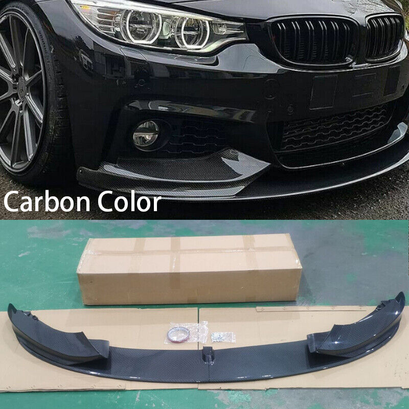 For BMW 4 Series M Sport F32 F33 F36 Performance Front Splitter Lip Carbon Paint