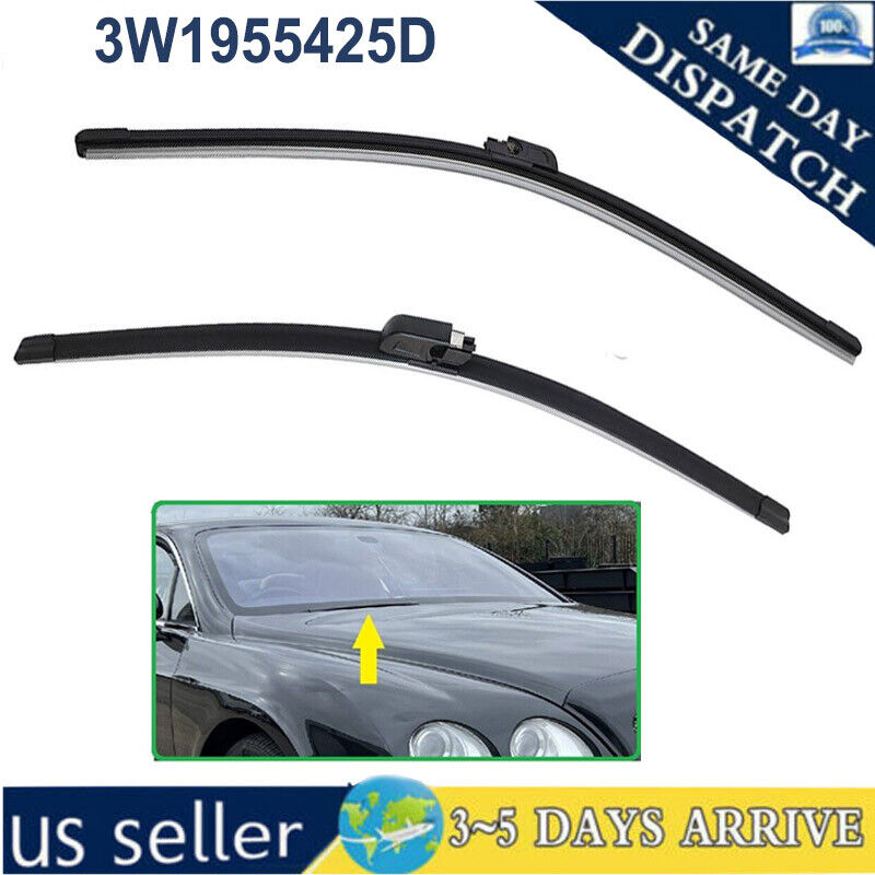 Windshield Wiper Blade Set For Bentley Continental Gt Gtc Flying Spur 3W1955425D