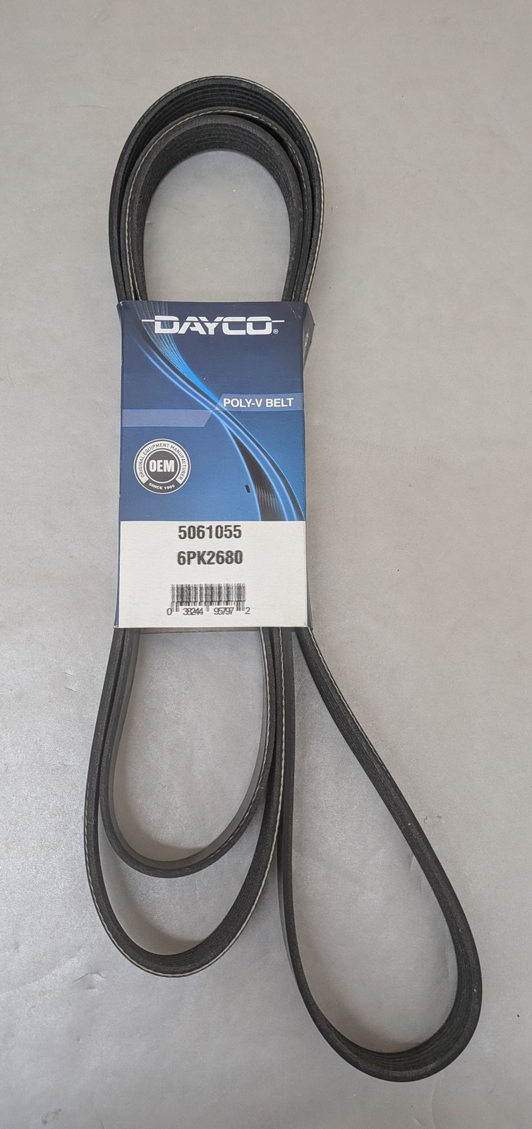 Dayco 5061005 6PK2555 Poly Ribbed Serpentine V-Belt .82\