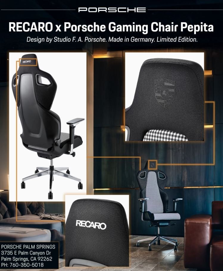 RECARO x Porsche Gaming Chair Pepita – Limited Edition