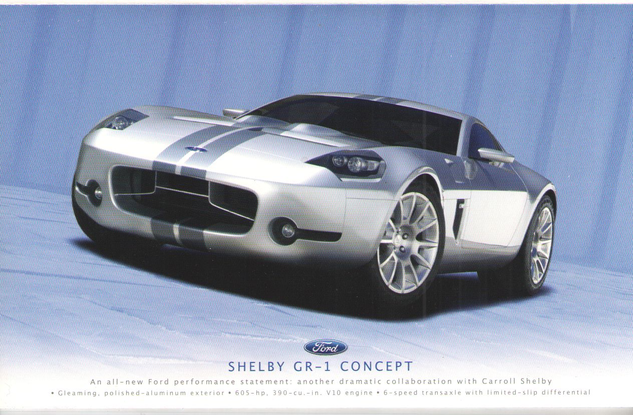 2006 Shelby GR-1 Concept Car in Ford Dealership Showroom Sales Folder + More 2006 Shelby GR-1 Concept Car in Ford Dealership Showroom Sales Folder + More