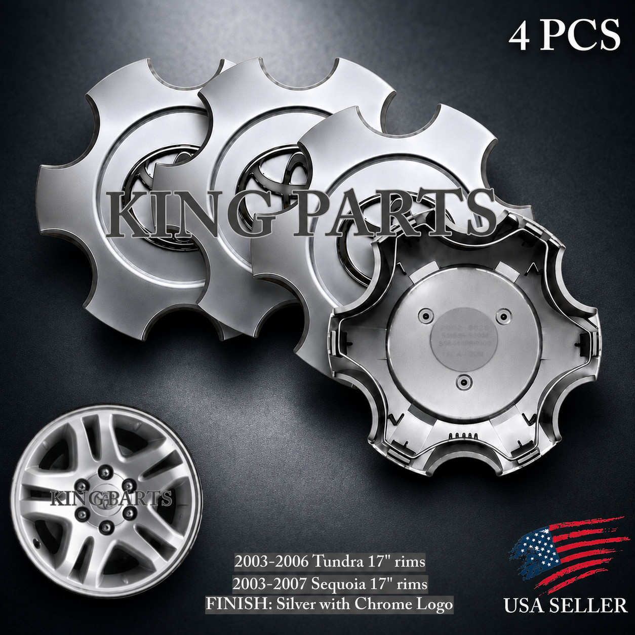 4 x Sequoia Tundra 03-07 Wheel Rims Center Hub Caps  56069440 FOR Toyota T69440