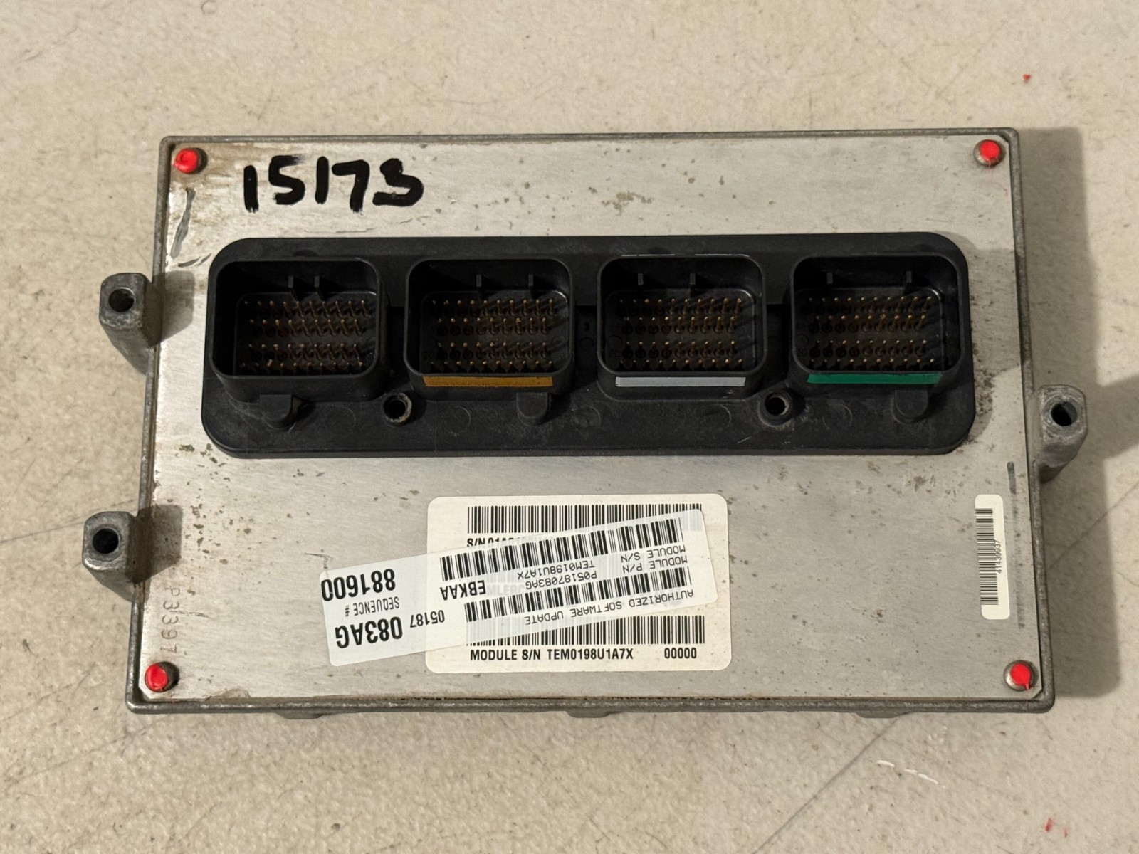 2008 Dodge Dakota V6 AT 3.7L Engine Computer Module ECU PCM ECM 05187083AG