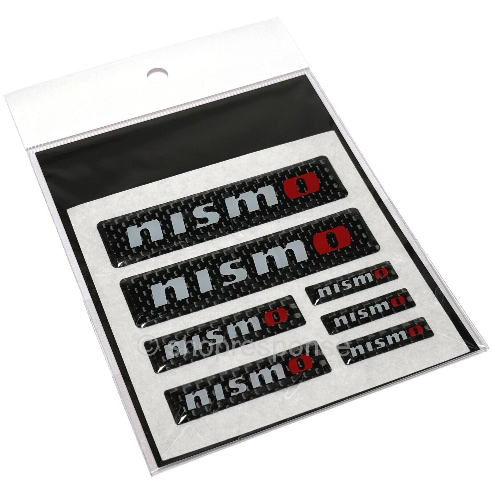 JDM Nissan KWAA0-50P10 Nismo Carbon Fiber Emblem Badge Sheet AUTHENTIC GENUINE