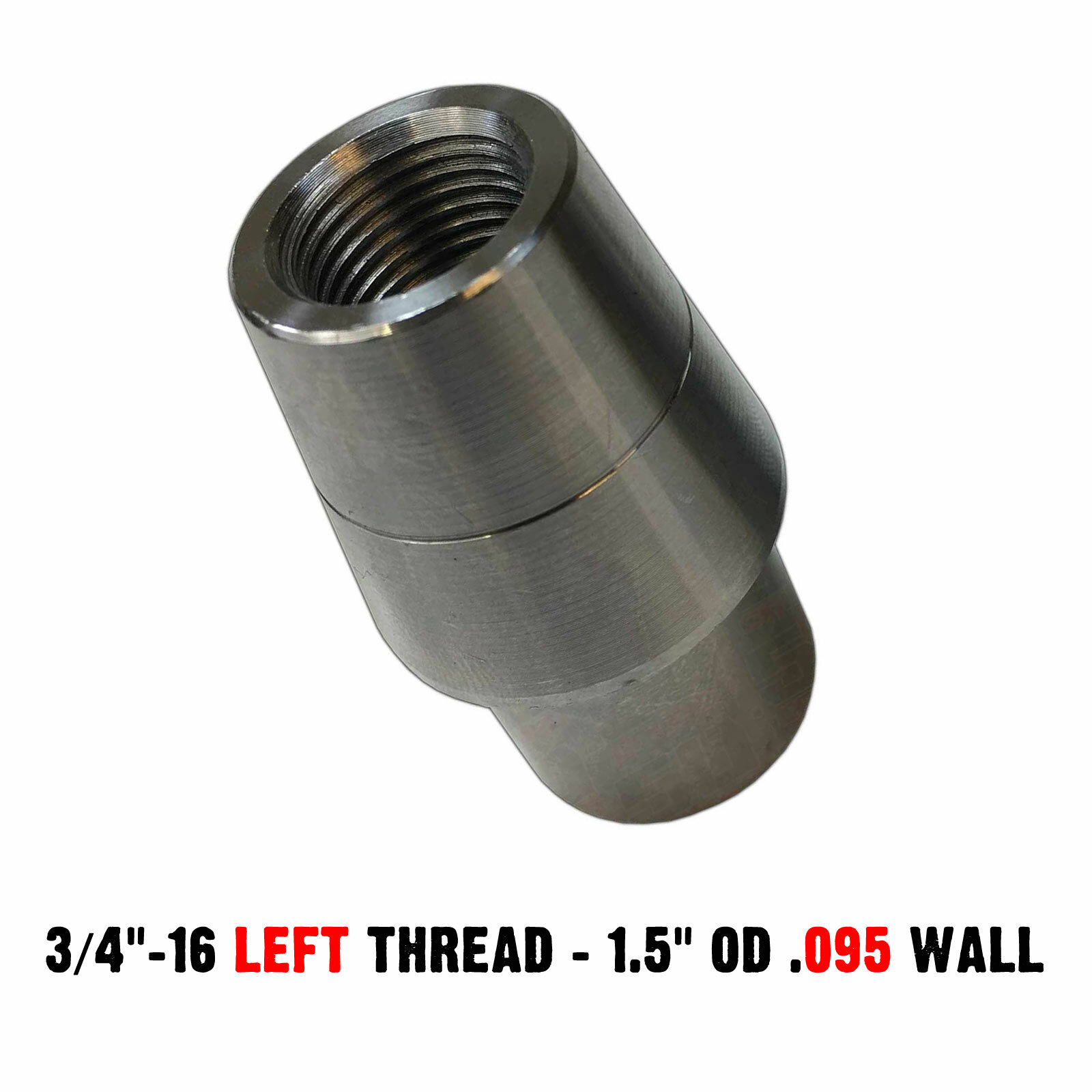 Weld Bung 3/4-16 LHT 1.5 .095 Wall Heim Joint Rod End Adapter UTV ATV Suspension