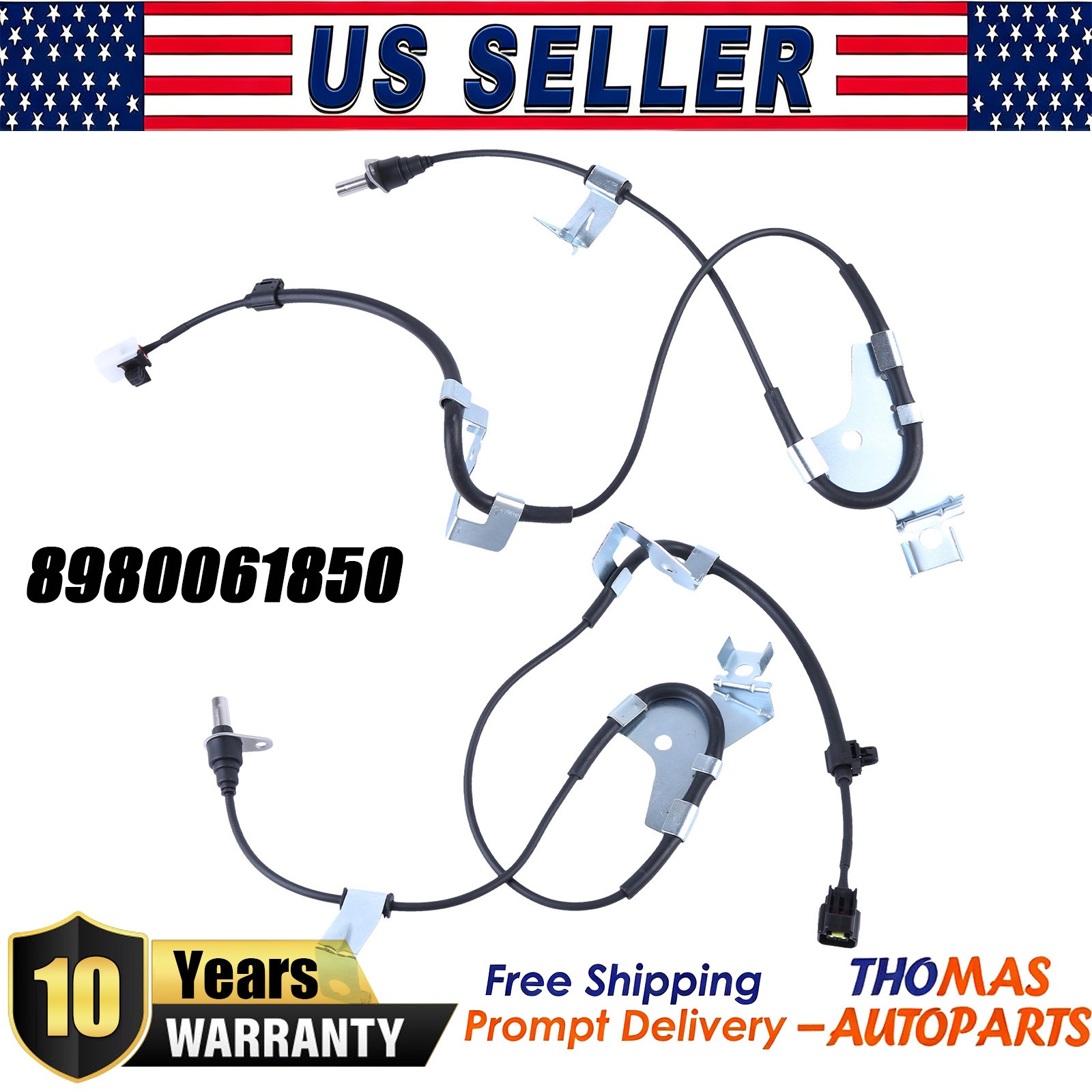 2x ABS Wheel Speed Sensor Front Right Left For Isuzu NRR NPR NPR-HD NQR 07-19