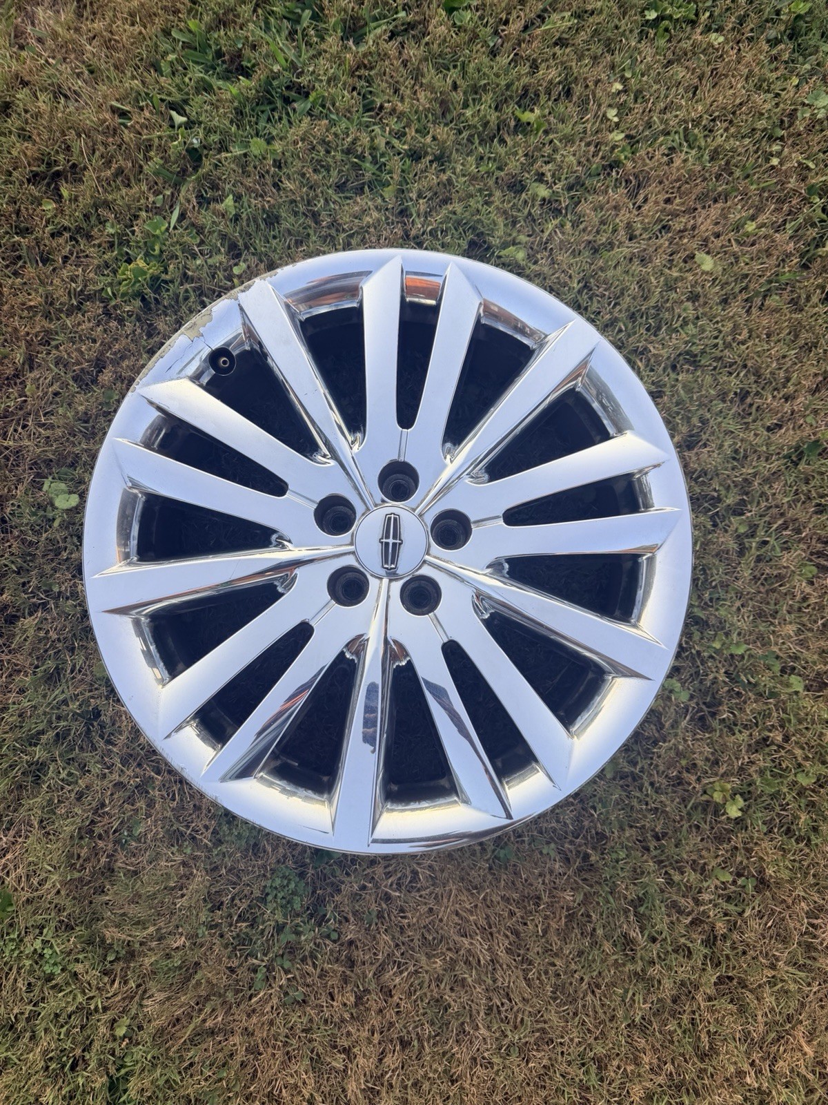 11-15 Lincoln MKX OEM 20” Chrome Clad Wheel Rim 3853 TPMS Center Cap